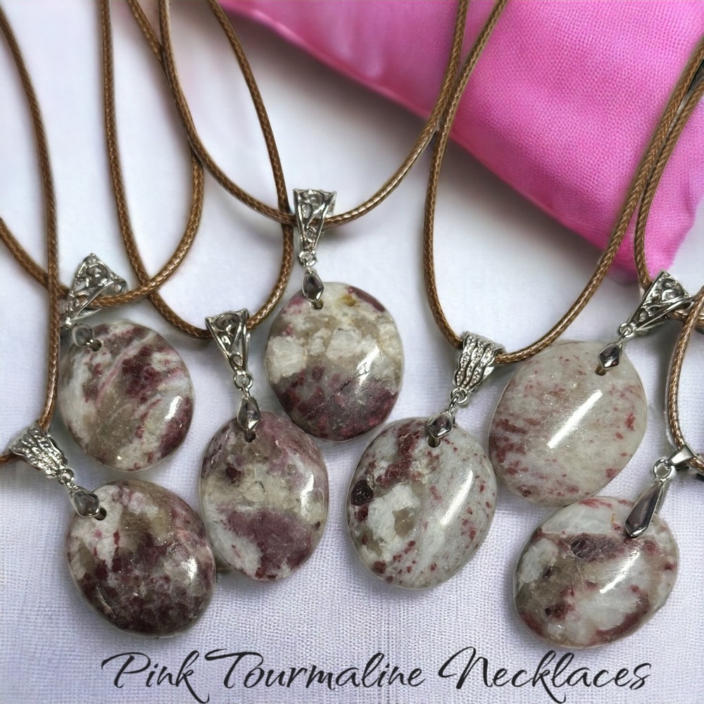 ✨Cute Pink Tourmaline Necklaces✨